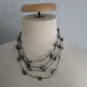 Elegant Multi-Strand Beaded Necklace